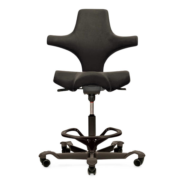 Marketlab Inc. Ergo Chair with Round Foot Ring 944500-CO-BLACK - 1.0 Each