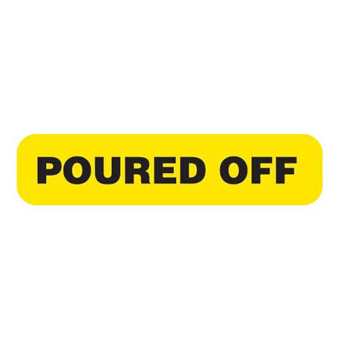 MarketLab Poured Off Urine Collection Instructions Label - 6454 - 1000 Each