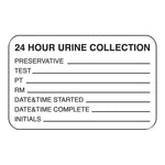 MarketLab 24 Hour Urine Collection Instructions Label, 1000 per PK - 6766 - 1000 Each