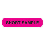 MarketLab Phlebotomy/Specimen Phlebotomy Receiving Label, Short Sample, Pink - 6772 - 1000 Each