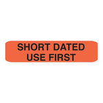 Marketlab "Short Dated Use First" Reagent Label, Orange - 6775 - 1000 Each