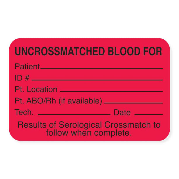 Marketlab Inc. Blood Bank Labels - MKA6781