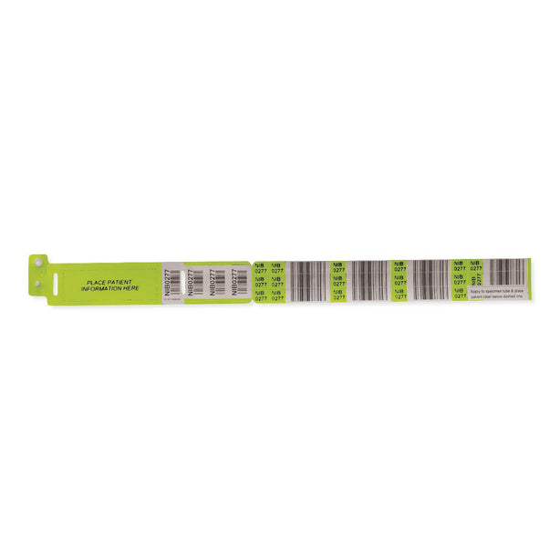 Marketlab Alphanumeric Blood Band Typenex ID Bracelet, Green - MKA6797GN