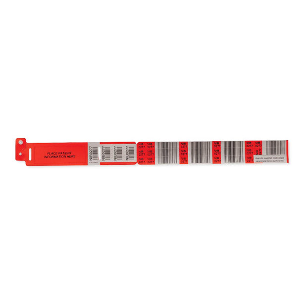 Marketlab Inc. Alphanumeric Typenex Blood Band - MKA6797RD