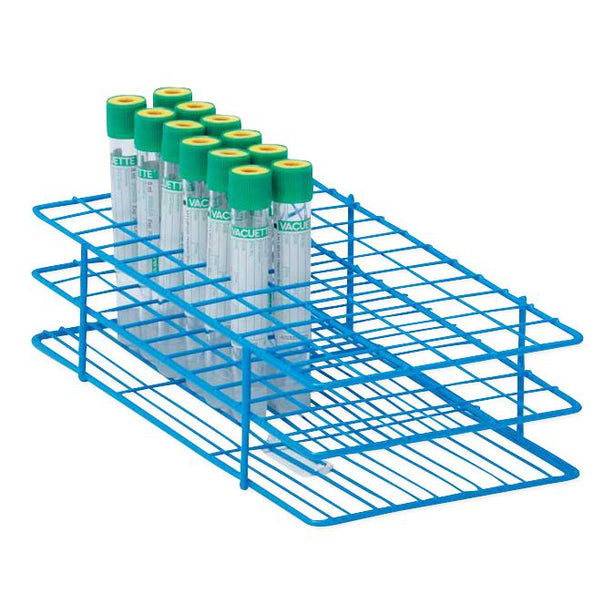 Marketlab Epoxy-Coated Wire Rack, Medium, for 16 mm and 10 mL Tubes - 7216 - 1 Each