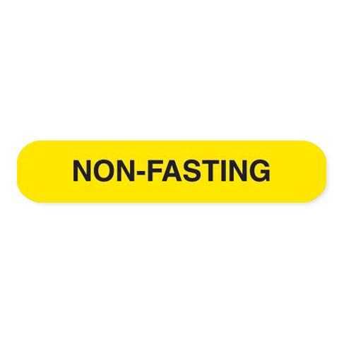 MarketLab Phlebotomy/Specimen Phlebotomy Receiving Label, Nonfasting, Yellow - 7841 - 1000 Each