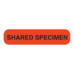 MarketLab Phlebotomy/Specimen Phlebotomy Receiving Label, Shared Specimen, Fluorescent Orange - 8016 - 1000 Each