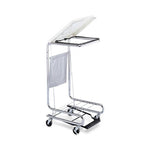 MarketLab Chrome Square Step-On Hamper - 8813 - 1 Each