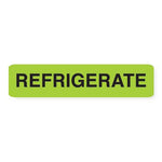 MarketLab Phlebotomy/Specimen Phlebotomy Receiving Label, "Refrigerate", Fluorescent Green - 9099 - 1000 Each