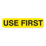 Marketlab "Use First" Reagent Label, Yellow - 9101 - 1000 Each