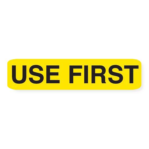 Marketlab "Use First" Reagent Label, Yellow - 9101 - 1000 Each