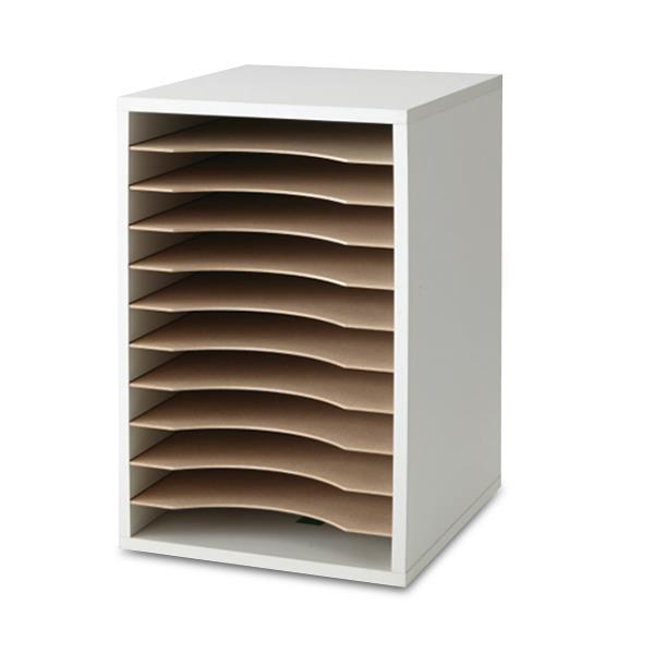 Marketlab Adjustable Organizer, Desktop, Vertical, Gray - MKA9380GY