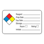 MarketLab Chemical Soluble MSDS Reagent Label - 9744 - 250 Each