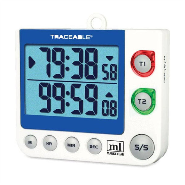 Marketlab Inc. Flashing LED Big-Digit Dual Channel Timer ML13185 - 1.0 Each