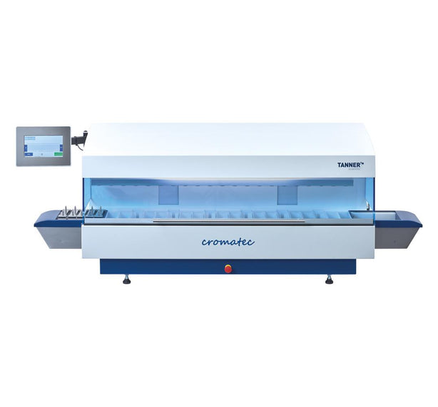 Tanner Scientific Routine Hematoxylin Linear Hematoxylon and Eosin (H and E) Stainer, 20 Stations/30 Slide Rack Capacity, 1800 SL / HR - TNCROMATEC - 1 Each