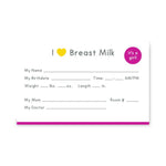 Medela I Heart Breast Milk NICU Crib Cards 1547582 - 100.0 Each