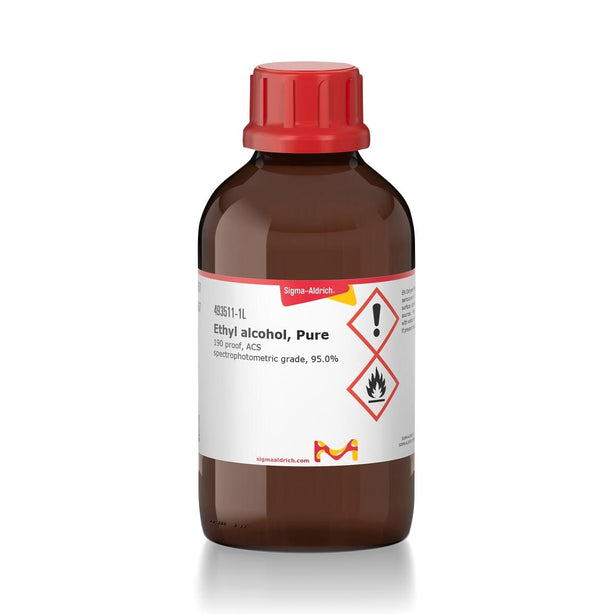 Millipore ACS-Grade Pure 190-Proof Pur Ethyl Alcohol, ACS, 1 L - 493511-1L - 1 Each