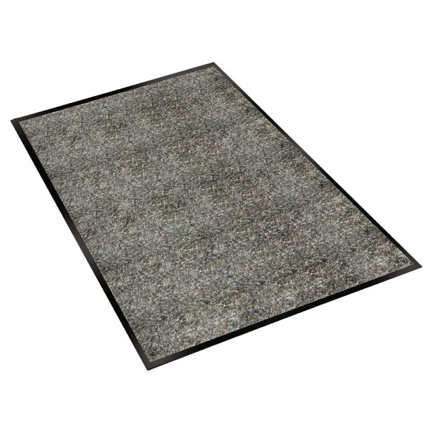 Millennium Floor Silver Series Indoor Walk-Off Mat, Pepper / Salt, Polypropylene, 36" x 60" - 74030530 - 1 Each