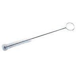 Justman White Bristle Test Tube Brush with Radial Tip, 9" Overall Length x 1/2" Diameter - 1897 - 1 Each