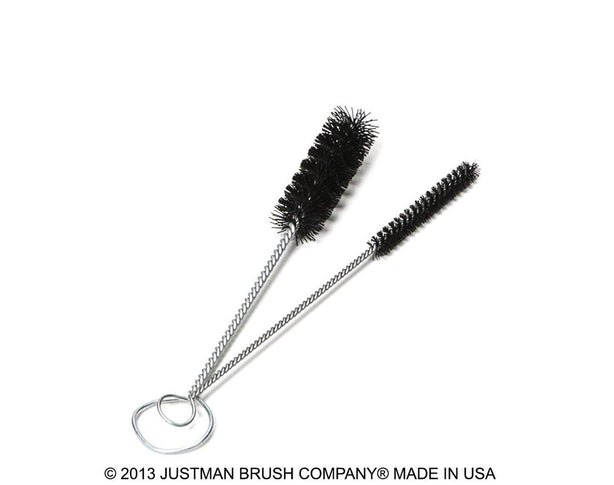 Justman 715395 Black Nylon Tube Brush, 3/4" Diameter, 6" Length - MDL-MLV715395 - 1 Each