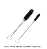 Justman Black Nylon Tube Brush, 7/8" Diameter, 12" Length - 715445 - 1 Each