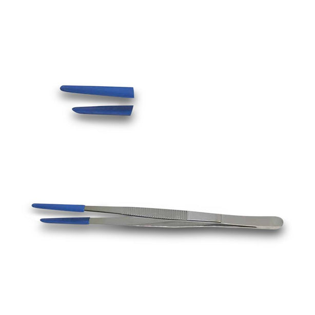 Mopec Rubber-Tip Rubber Tipped Forceps, 6" - AB060 - 1 Each