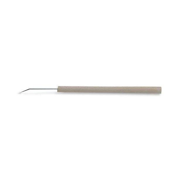 Mopec Wooden-Handle Teasing Needle, Wood Handle, Curved - AD012 - 1 Each