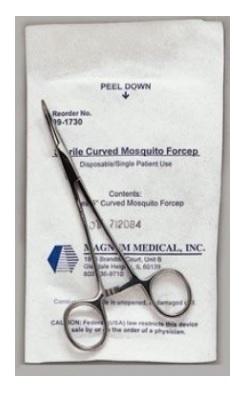 Magnum Medical Halstead Halsted Mosquito Forceps, Curved, 5" - 99-10-1730 - 50 Each