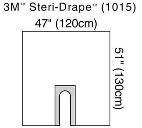 3M 3M U-Drape Steri-Drapes 1015 - 10.0 Each