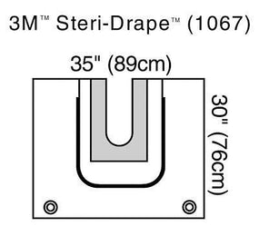 3M Steri-Drape 1067 U-Drapes 1067 - 5.0 Each