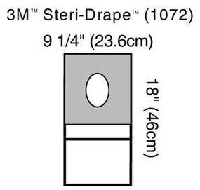 3M Steri-Drape 1072 Aperture Pouch Drapes 1072 - 1.0 Each