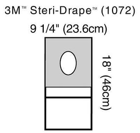 3M Steri-Drape 1072 Aperture Pouch Drapes 1072 - 40.0 Each