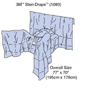 3M Gynecological 1080 Drapes with Pouch 1080 - 28.0 Each