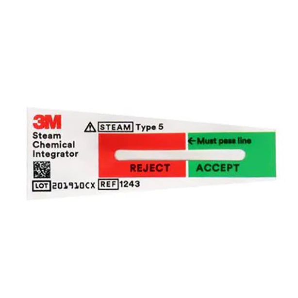3M 3M Attest Steam Chemical Integrators 1243A 500 Each