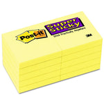 3M Post-It Super Sticky Note Pads 622-10SSCY 10.0 Each