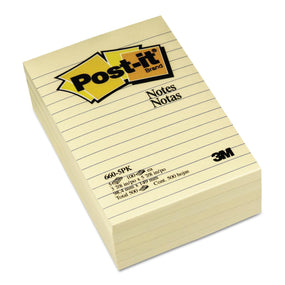 3M Lined Post-it Notes - MMM6605PK