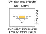 3M Steri-Drape Large Isolation Drapes - MMM6619H