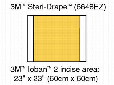 3M 3M Ioban 2 Antimicrobial Incise Drapes 6648EZ 10 Each