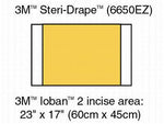 3M 3M Ioban 2 Antimicrobial Incise Drapes 6650EZ 1 Each
