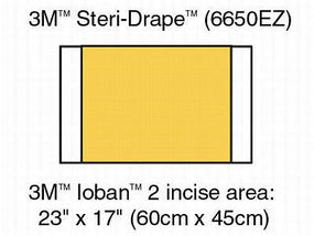 3M 3M Ioban 2 Antimicrobial Incise Drapes 6650EZ 10 Each