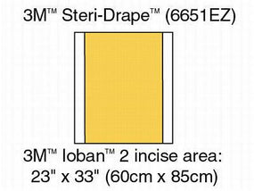 3M 3M Ioban 2 Antimicrobial Incise Drapes 6651EZ 40 Each