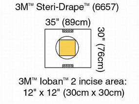3M Steri-Drape 6657 Pouches 6657 - 10.0 Each