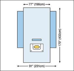3M Steri-Drape Craniotomy Drapes with Ioban 2 Incise Pouch 6687 - 10.0 Each