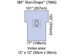 3M Cesarean-Section Sheet with Incise Pouch 7965 - 5.0 Each