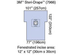 3M Cesarean-Section Sheets with Aperture Pouch 7966 - 5.0 Each