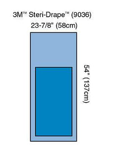 3M Steri-Drape Mayo Stand Adhesive Aperture Drapes 9036 240 Each