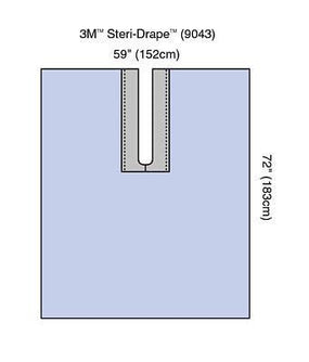 3M Steri-Drape Adhesive Split Sheets 9043 - 60.0 Each