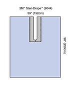 3M Steri-Drape Adhesive Split Sheets 9044 - 50.0 Each