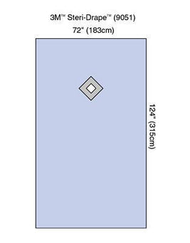 3M Steri-Drape 9051 Thyroid Drapes 9051 - 30.0 Each