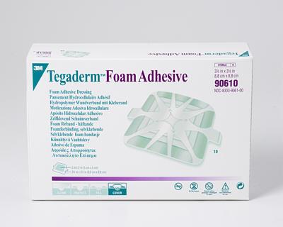 3M Tegaderm High-Performance Adhesive Foam Dressings 90612 10 Each